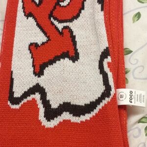 NFL Red and White Knit Scarf